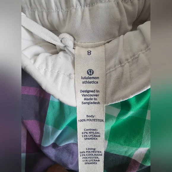 Lululemon Athletica Multicolor Plaid Skirt - Picture 2 of 4